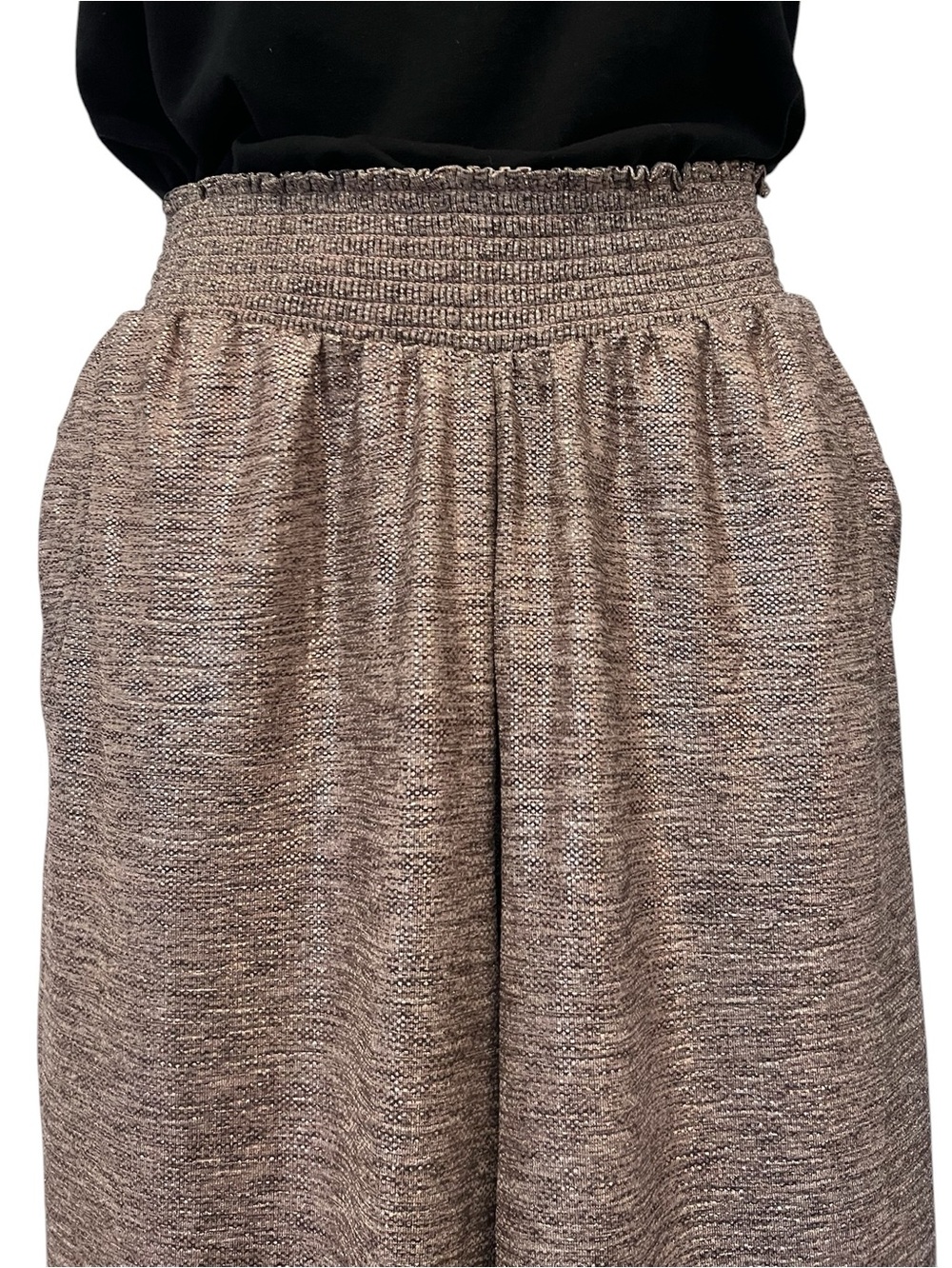 Anthropologie Metallic Joggers Melora Pink Rose Gold Elastic Waist Pants XS - Picture 3 of 13